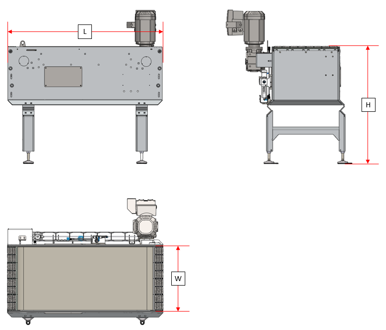 Sorting Conveyor — machine structure drawing